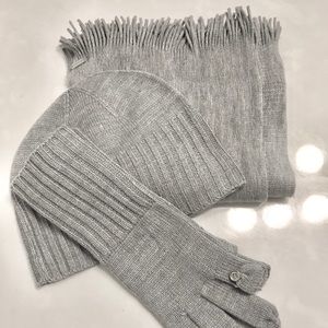 Beanie Hat Scarf and Tech Glove Set